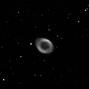 CCD image of M57, six minute field of view